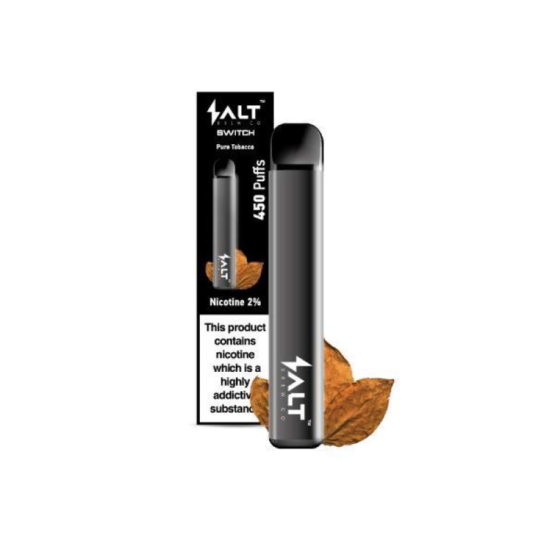 SALT Switch Pure Tobacco Salt Brew Co Disposable V...