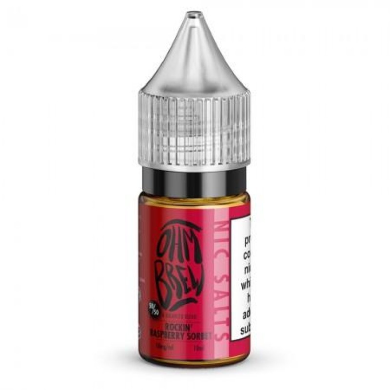 Ohm Brew Rockin Raspberry Sorbet Nic Salt 10ml