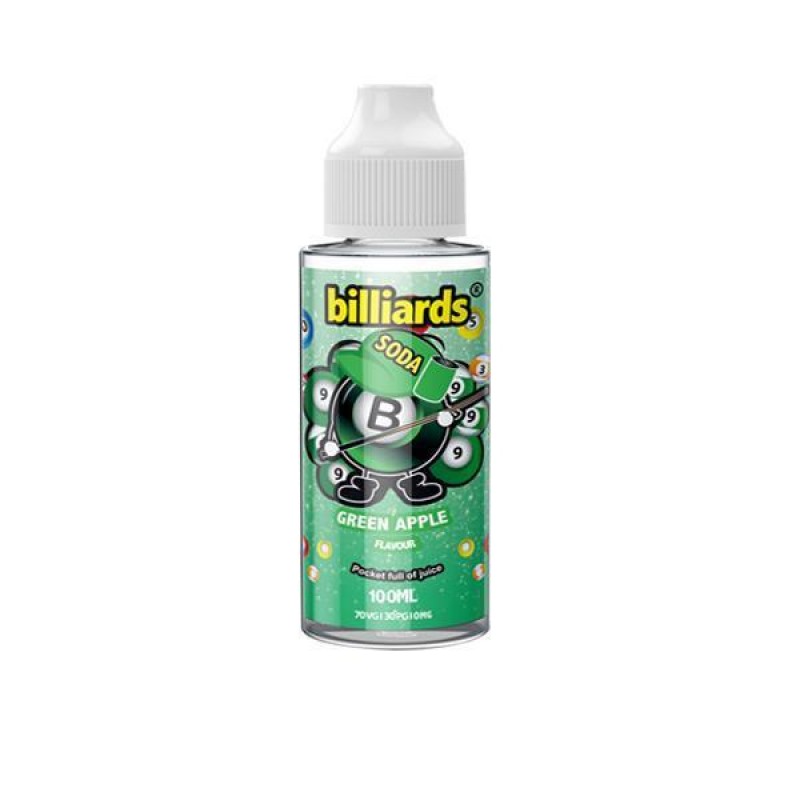 Billiards Soda Range 70VG/30PG Shortfill 100ml